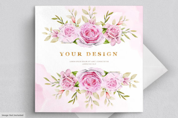 Download Watercolor Floral Invitation Card Set - Card Collection