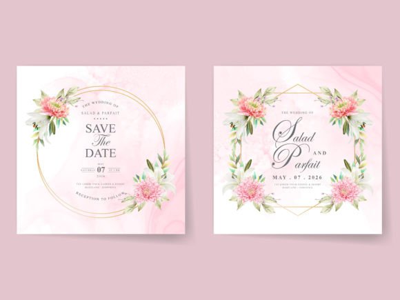 Download Wedding Invitation Card Romantic Floral - Card Collection