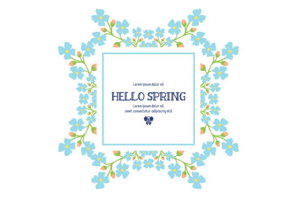 Download Simple Hello Spring Greeting Card Decor - Card Collection