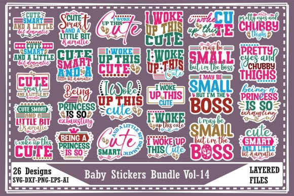 Download Baby Stickers Bundle Vol-14 - Baby stickers Collection