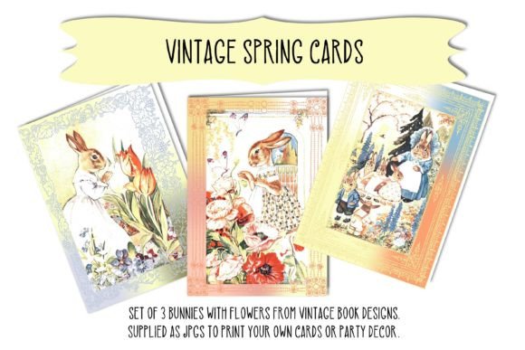 Download Vintage Spring Easter Card Decor Designs - Card Collection