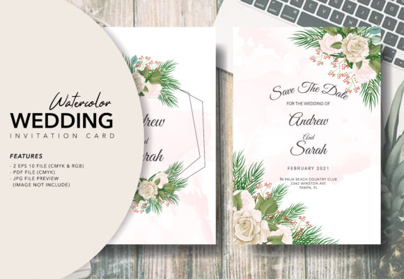 Download WATERCCOLOR WEDDING INVITATION CARD - Card Collection