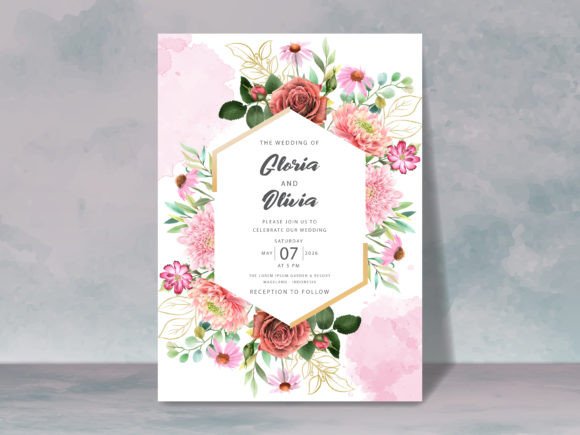 Download Beautiful Floral Wedding Invitation Card - Card Collection