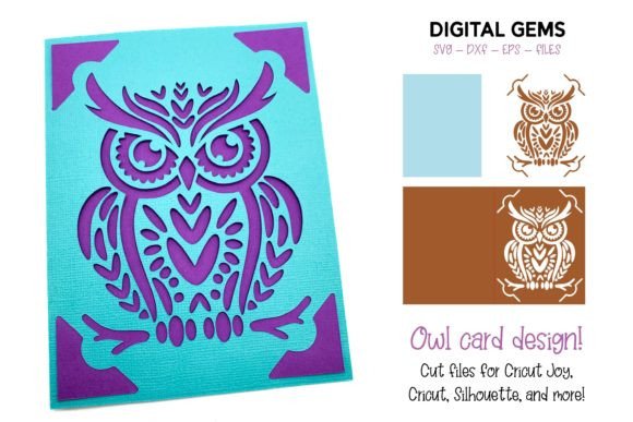 Download Owl Insert Card Design - Card Collection